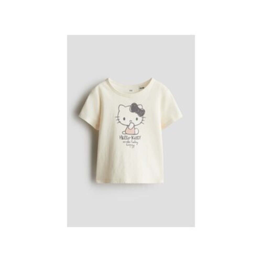 Hello Kitty H&M Top Blouse Tee Girls Beige
